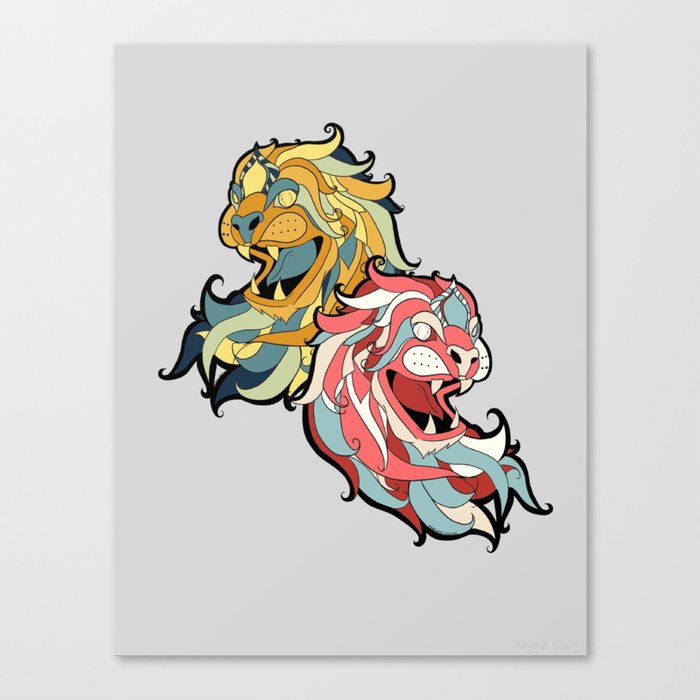 Two Tigers Canvas Print