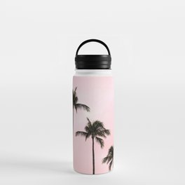 Palm Tree Photography Peach | Blush Pink | Millennial Pink | Miami Water Bottle