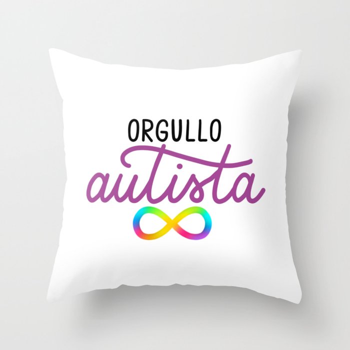 Orgullo autista  Throw Pillow