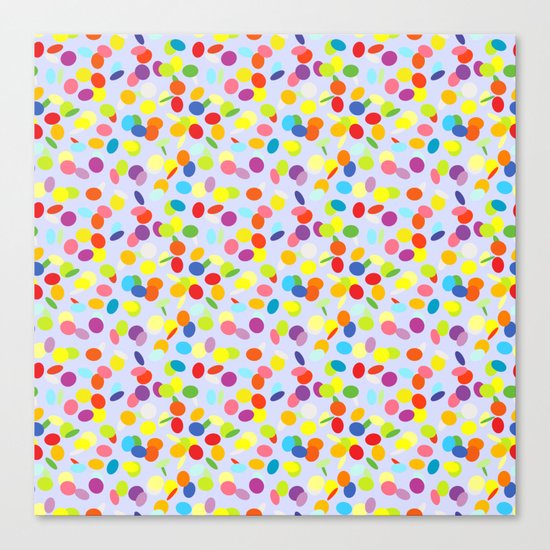 Festive confetti pattern Canvas Print