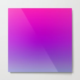 Pink and Purple Ombre Metal Print