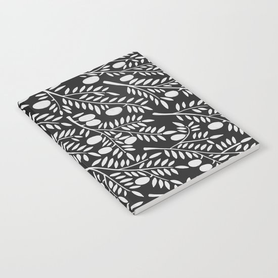 White Olive Branches Notebook