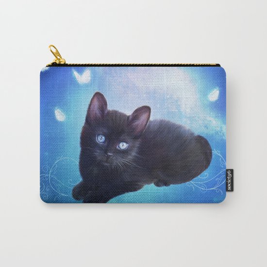 Cute little black kitten Carry-All Pouch