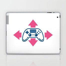 Linear gamepad design for video gamers Laptop Skin