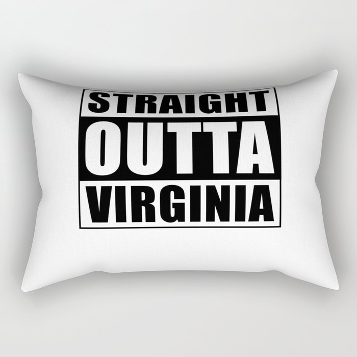 Straight Outta Virginia Rectangular Pillow