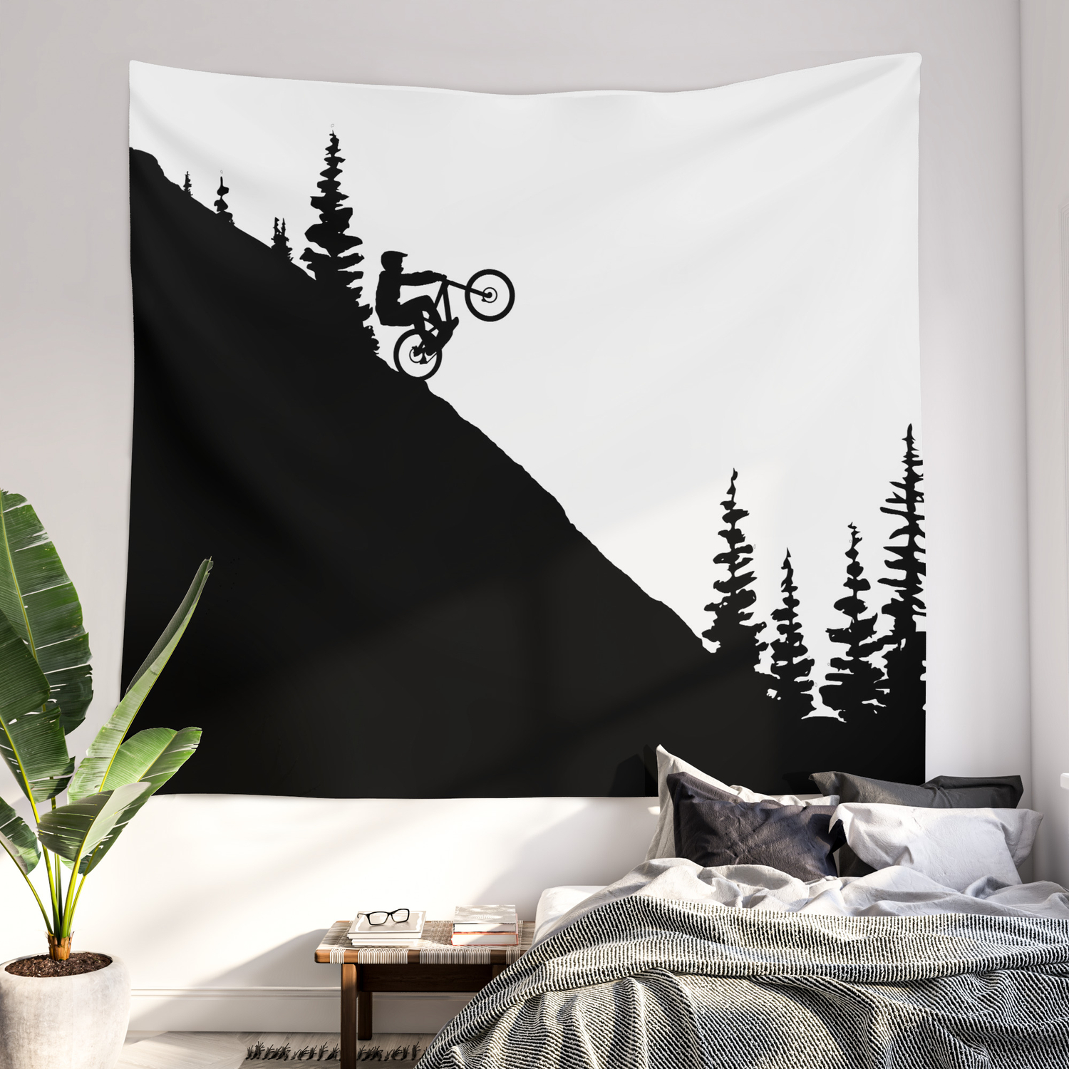 MTB 2tone Wall Tapestry by Bongonation Store Society6