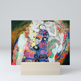 Gustav Klimt - The Maiden - The Virgin - Die Jungfrau - Vienna Secession Painting Mini Art Print