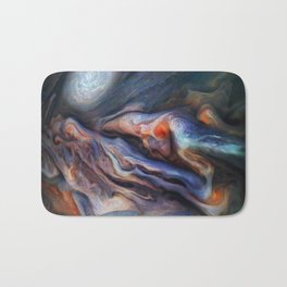 The Art of Nature - Jupiter Close Up Bath Mat | Creation, Planet, Digital Manipulation, Solar System, Processed, Recolored, Galaxy, Space, Astronomy, Photo 