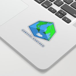 Cubical Earther Sticker