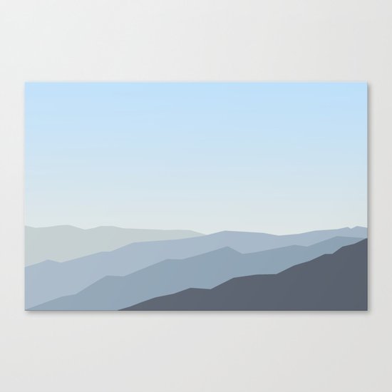 Blue Landscape Canvas Print