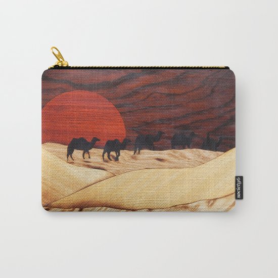 Desert landscape marquetry art Carry-All Pouch