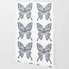Blue Butterfly Mandala Wallpaper