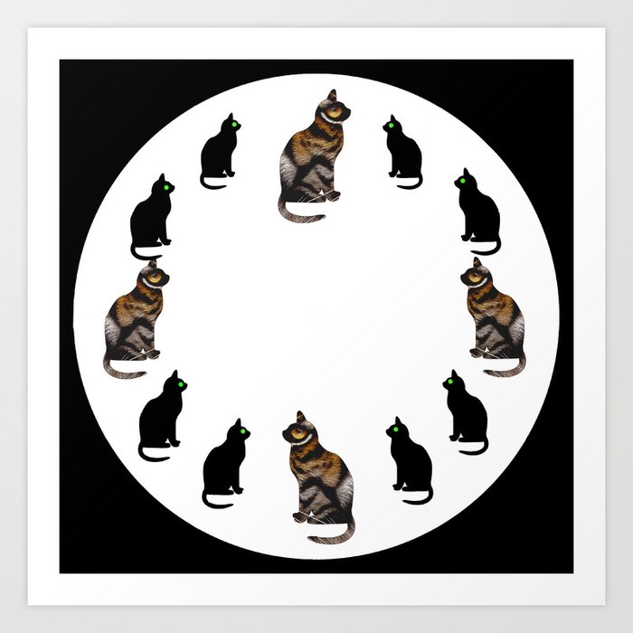 CAT TIME Art Print