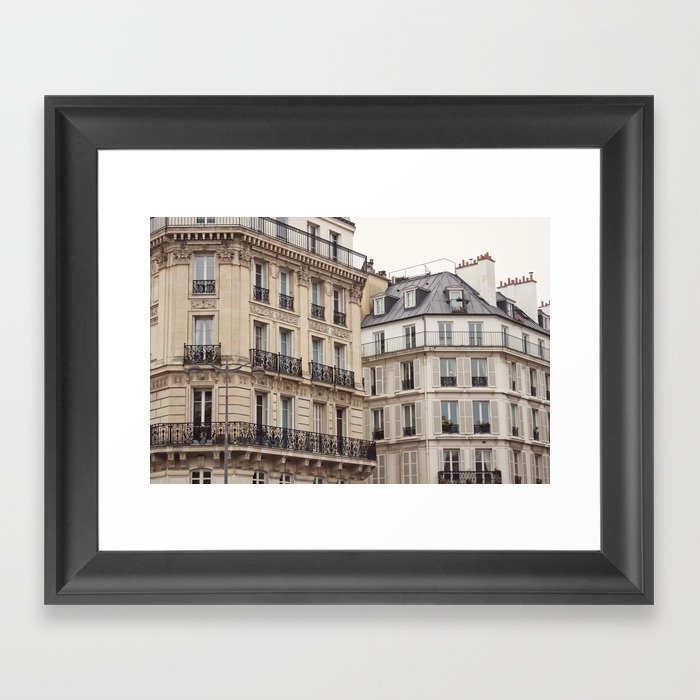 Paris classic facades Framed Art Print