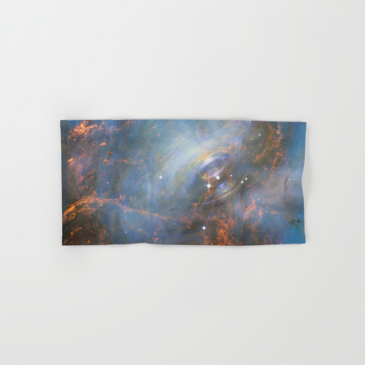 Hubble Captures The Beating Heart Of The Crab Nebula Hand Bath Towel By Spaceistheplace Society6