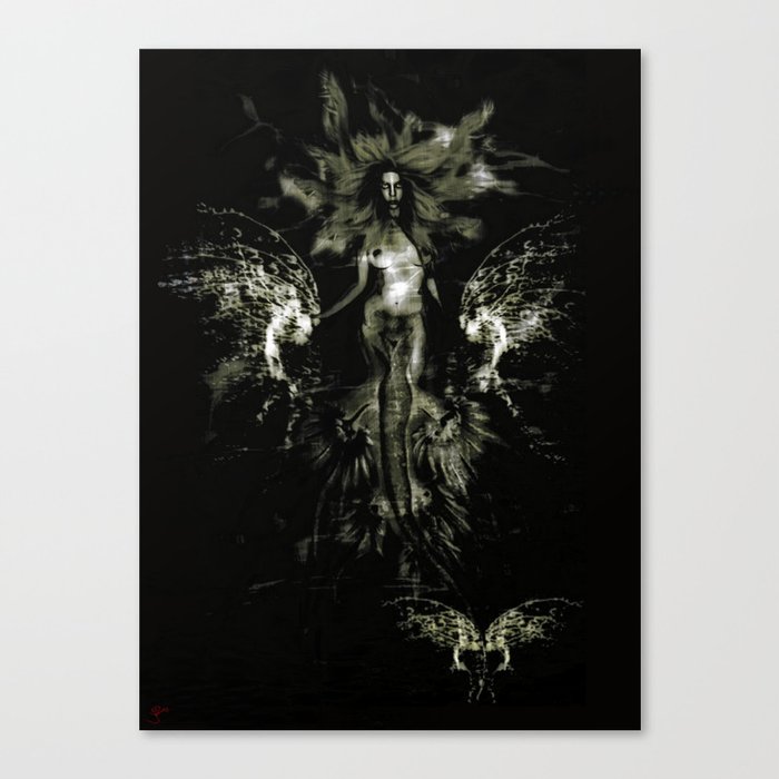 Siren splash gothic Canvas Print
