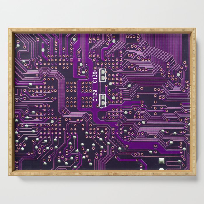 The surface of the digital circuit Serving Tray