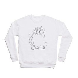 Pensive Cat Crewneck Sweatshirt