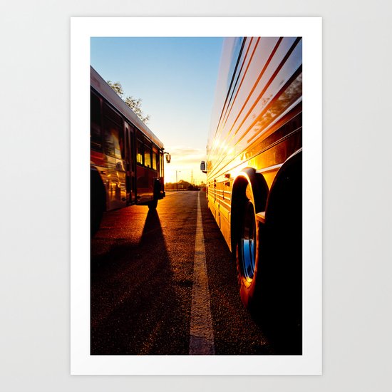 Two at Dusk Art Print