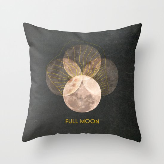 Full Moon Throw Pillow