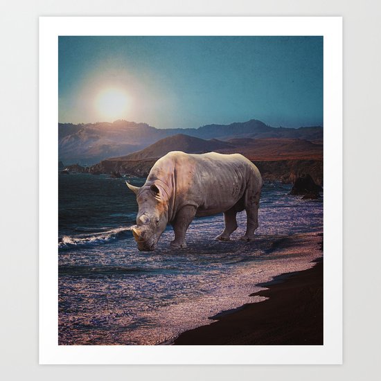 Giant Ashore Art Print