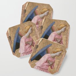 Angel in Adoration Renaissance religious art Coaster