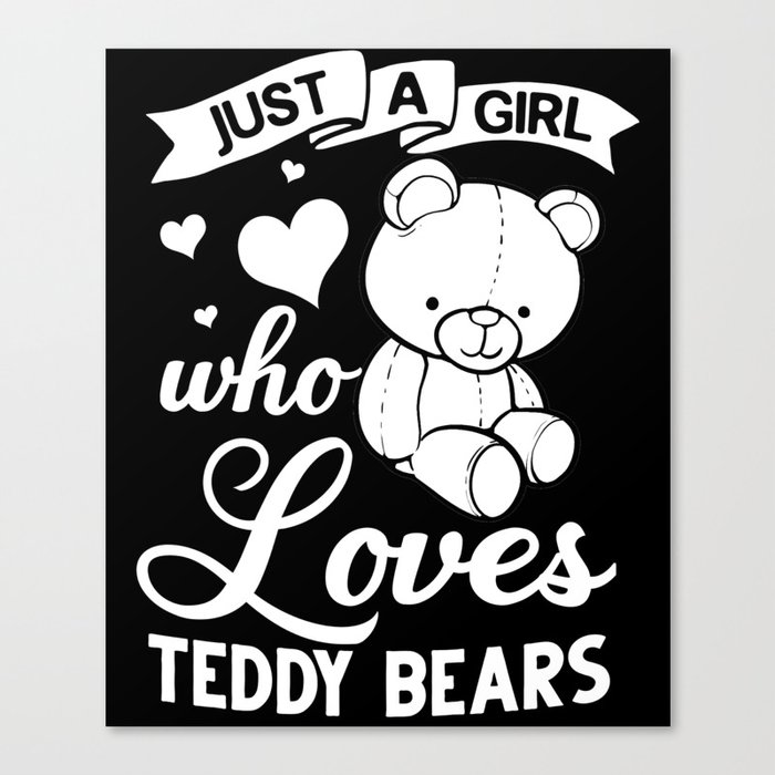 Teddy Bear Plush Animal Stuffed Giant Canvas Print