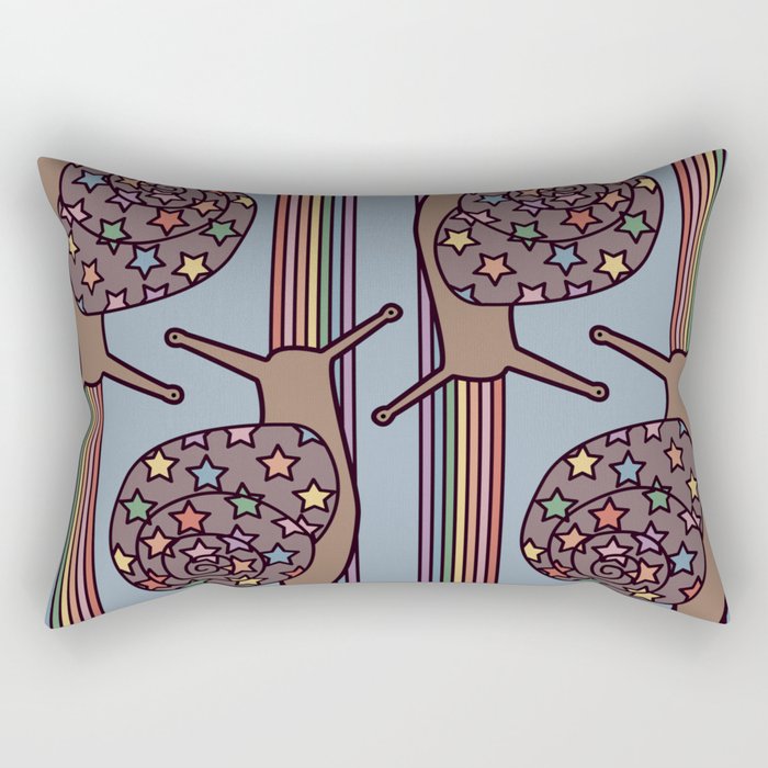rainbow snails 1 Rectangular Pillow