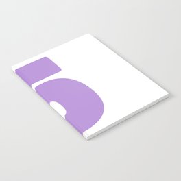 5 (Lavender & White Number) Notebook