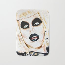 Sharon Needles Bath Mat | Sharonneedles, Drawing, Goth, Dragqueen, Scary, Witch, Marker, Rupaul, Dragrace, Ink Pen 