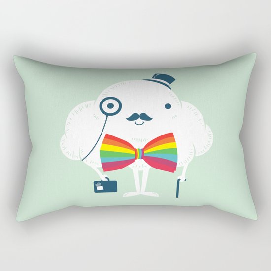 Rainbow-tie gentleman Rectangular Pillow