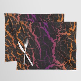Cracked Space Lava - Orange/Purple Placemat