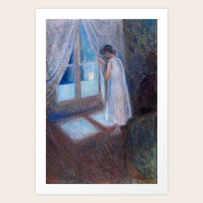 The Girl By The Window Edvard Munch Art Print By Fineearthprints