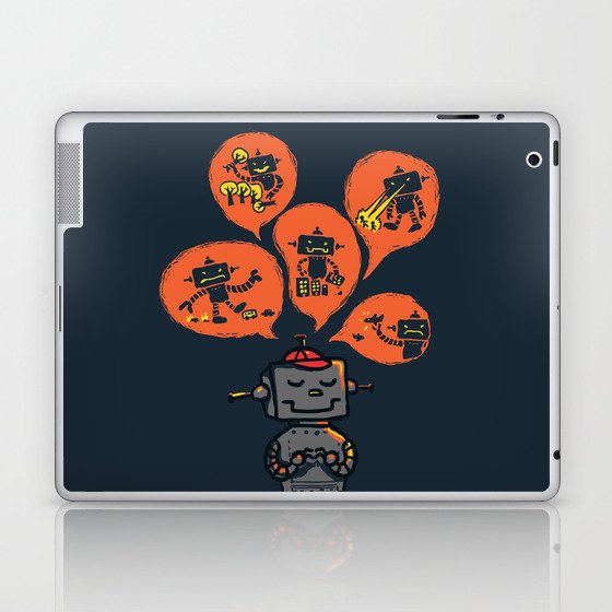 When I grow up - an evil robot dream Laptop & iPad Skin