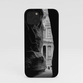The Treasury Building of Petra as Seen Through the Siq iPhone Case