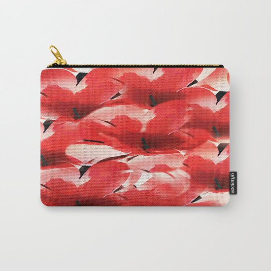 Red Poppies - Painterly Carry-All Pouch