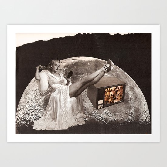 skull tv! Art Print