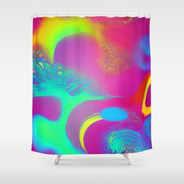 Fluid Background Pattern Shower Curtain