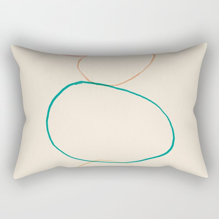 Abstraction_NEW_SUN_LINE_STONE_ROCK_POP_ART_0518B Rectangular Pillow