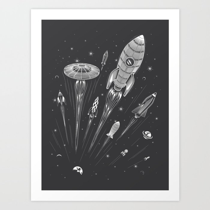 Space Race Art Print