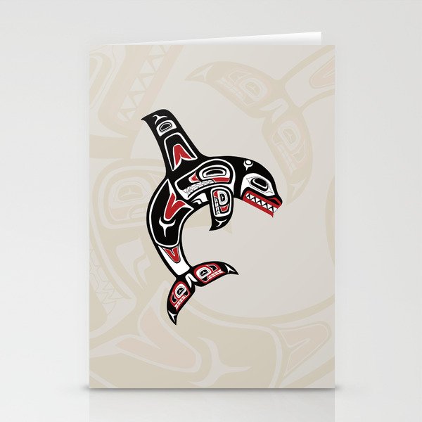 Pacific Northwest Native Orca Killer Whale Stationery Cards