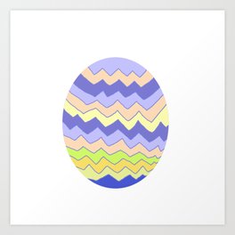colorful egg abstract art Art Print