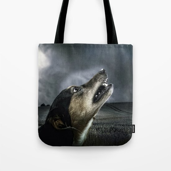Dog moonlight 1 Tote Bag