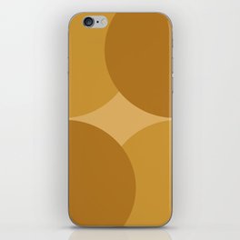 Mustard Yellow Semi-Cricles, Mid-Century Modern Arches iPhone Skin