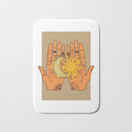 Sun and Moon Bath Mat