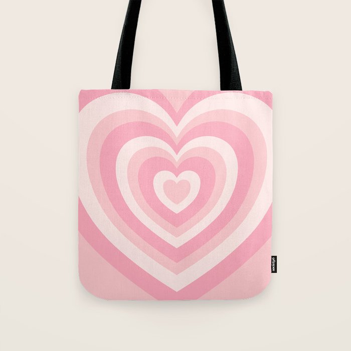 Pink Love Hearts Tote Bag by Simple Decor | Society6