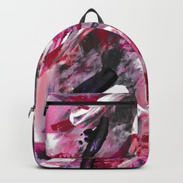 Pink Modern Abstract Wall Art Backpack