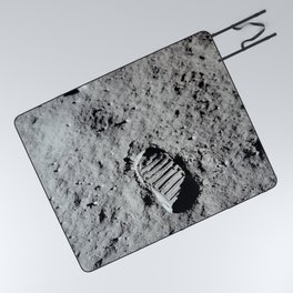 Apollo 11 - First Footprint On The Moon Picnic Blanket