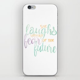 She Laughs Without Fear of the Future iPhone Skin