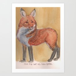 How Fox Got His Tail Back Art Print